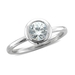 รูปย่อ 14k White Gold Solitaire Bridal Natural Diamond Engagement Ring (G, SI2, 0.33 cttw)-Certificate of Authenticity รูปที่1