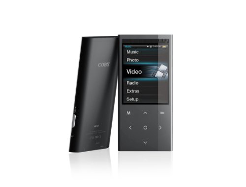 Coby 16 GB 2.4-Inch Touchpad Video MP3 Player with FM and Stereo Speaker (Black) ( Coby Player ) รูปที่ 1