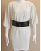 รูปย่อ Ladies Ivory Tunic Dress with Black Fashion Belt ( Casual Dress ) รูปที่1