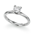 0.46 cttw, G Color, GIA Certified, Round Diamond Solitaire Engagement Ring in 14K White Gold - Size 7