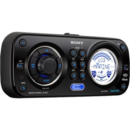 Sony CDXH910UI Marine CD Receiver MP3/WMA/AAC Player with USB Wire for iPod and USB Devices (Black) รูปที่ 1