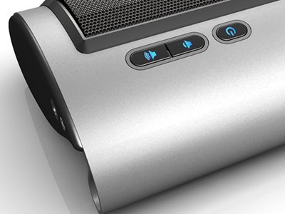 (Silver Color) SimplyVibe SV-S550 Premium Portable Speakers w/ DSP Bass for iPod, iTouch, iPhone, Android Devices, MP3 Players, Laptops (Mac/ PC) and Portable Devices (Plug & Play USB powered) ( Computer Speaker ) รูปที่ 3