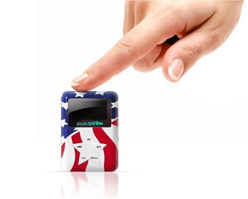 ZVUE Spirit 1 GB MP3 Player--Preloaded with 15 Patriotic Songs (Red, White, and Blue) ( ZVUE Player ) รูปที่ 1