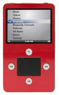 Haier ibiza Rhapsody 8 GB Video MP3 Player with Wi-Fi (Red) ( Haier Player )