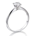 รูปย่อ Solitaire Diamond Ring 1/2 ct, F Color, SI3 Clarity, Certified, Round Cut, in 18K Gold / White รูปที่2