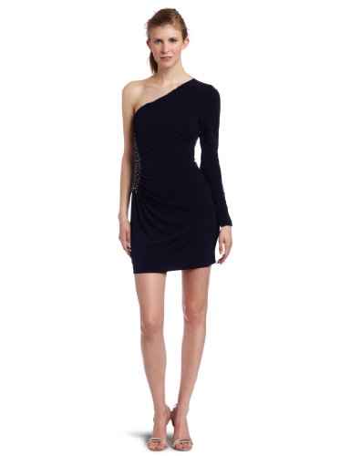 Laundry By Shelli Segal Women's Long Sleeve One Shoulder Dress ( Night out Dress ) รูปที่ 1