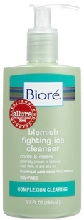 Biore Blemish Fighting Ice Facial Cleanser-6.7 oz (Pack of 4) ( Cleansers  )