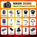 รูปย่อ Review Nikon D5000 Digital SLR Camera + 18-55mm Lens + 3.5x Telephoto Lens + 0.40 Fish-Eye Lens + Filter Kit + 8GB SD + Card Reader + 2 Extra Batteries + Case + Mini HDMI Cable + Tripod + Monopod + Starter Kit + MORE! รูปที่1