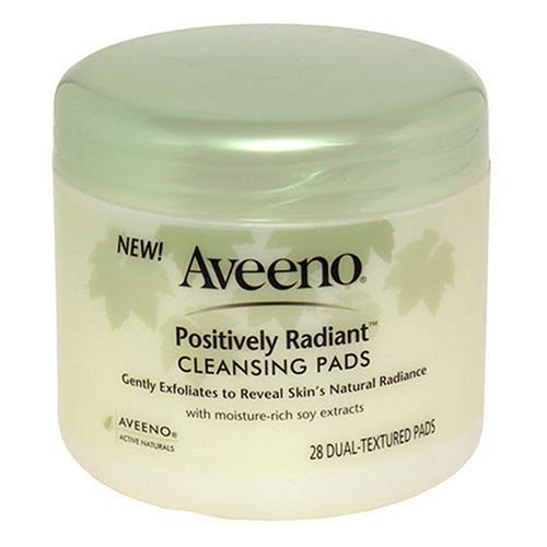 Aveeno Active Naturals Positively Radiant Cleansing Pads, 28-Count Pads (Pack of 3) ( Cleansers  ) รูปที่ 1