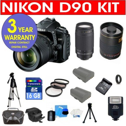 Review Nikon D90 12.3 Megapixel Digital SLR Camera with Accessory Kit รูปที่ 1