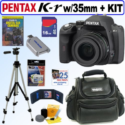 Review Pentax K-r Digital SLR Camera with SMCP-DA 35mm f/2.4 AL Lens + 16GB Deluxe Accessory Kit รูปที่ 1