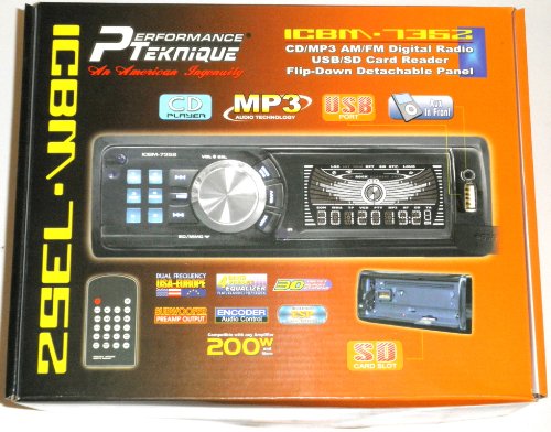Performance Teknique ICBM-7352 CD/ MP3, AM/FM Digital Radio Receiver and Player ( Performance Teknique Car audio player ) รูปที่ 1
