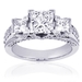 รูปย่อ 1.30 Ct 3 Stone Princess Cut Diamond Engagement Ring 14K รูปที่1