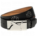 Puma Mens Golf Chrome Rivet Leather Belts 