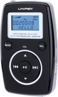 UNIREX MPX-20FB FLASH MP3 PLAYER WITH FM RADIO & 256 MB BUILT-IN FLASH MEMORY ( Unirex Player )