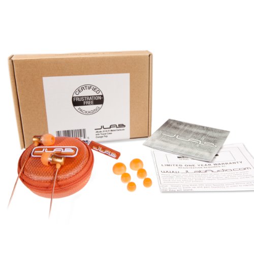 JBuds J3 Micro Atomic In-Ear Earphones with Travel Case (Orange Pop) ( JLAB Ear Bud Headphone ) รูปที่ 6