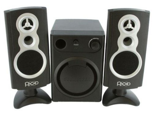 PIXXO Multimedia Speaker, 2.1 Channel Stereo, Amplifier, 3-Inch Subwoofer, Black _Retail ( Computer Speaker ) รูปที่ 7