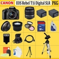 Review Canon EOS Rebel T1i SLR Digital Camera Kit with 18-55mm Lens + Huge 32GB, Flash, Battery, Lens & Tripod Complete Accessories Package