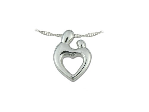 Small Sterling Silver Mother and Child® Pendant by Janel Russell รูปที่ 1