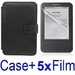 รูปย่อ Neewer Black Protective Leather Case Cover For Amazon Kindle 3 eBook E-Reader + 5x SCREEN PROTECTOR (Kindle E book reader) รูปที่1