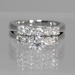 รูปย่อ 14k White Gold Engagement Bridal Band White Round with Round Accents Diamond Ring (1 1/2 ctw, G Color, SI2-I1 Clarity) รูปที่6