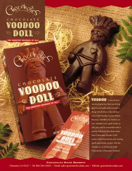 Chocolate Voodoo Doll ( Chocoholics Divine Desserts Chocolate Gifts ) รูปที่ 1