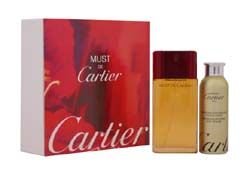 Must de Cartier by Cartier for Women 2 Piece Set Includes: 1.6 oz Eau de Toilette Spray + 0.7 oz Perfumed Sparkling Body Powder Shaker ( Women's Fragance Set) รูปที่ 1