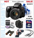 Review Sony DSLR-SLT-A55V 16.2Megapixel Digital SLR with Translucent Mirror Technology and 3D Sweep Panorama Combined with SAL-50F14 Normal 50mm f/1.4 Autofocus Lens (SAL50F14) + 8GB Flash Memory Starter Pack #1