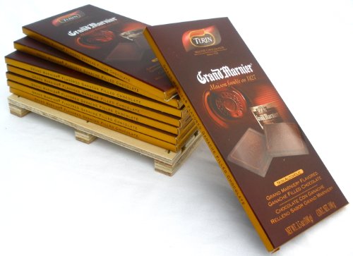 A Pallet For Your Palate Gift Pack Of 8 Jumbo Filled Block Chocolate Candy Bars - 8 Grand Marnier (Non-Alcoholic) ( Turin Chocolate Gifts ) รูปที่ 1