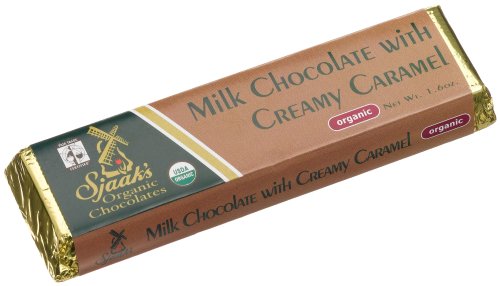 Sjaak's Organic Chocolates, Milk Chocolate with Creamy Caramel, 1.75-Ounce Bars (Pack of 9) ( Sjaak's Chocolate ) รูปที่ 1