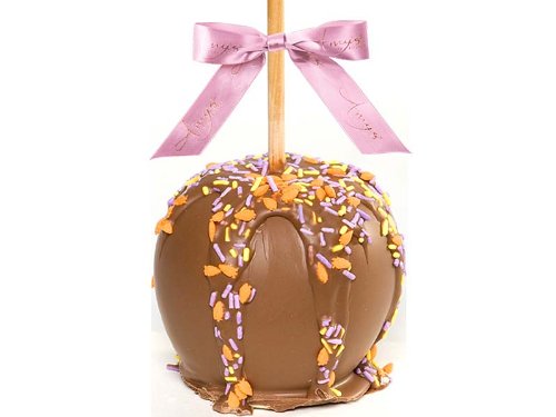 Gourmet Easter Milk Chocolate Dunked Caramel Apple - Set of 2 ( Wisconsinmade Chocolate Gifts ) รูปที่ 1