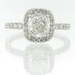 รูปย่อ 2.65ct Cushion Cut Diamond Engagement Anniversary Ring รูปที่1