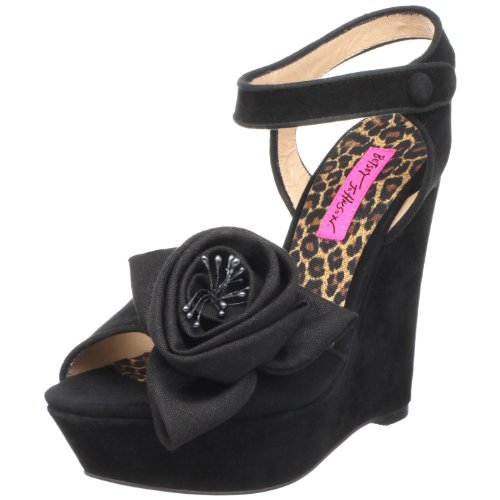 Betsey Johnson Women's Eldoris Ankle Strap Wedge ( Ankle Strap Sandal ) รูปที่ 1