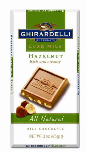 Ghirardelli Chocolate Luxe Milk Chocolate Hazelnut Bar, 3-Ounce Bars (Pack of 6) ( Ghirardelli Chocolate ) รูปที่ 1