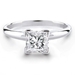 รูปย่อ 14k White Gold Princess Cut Solitaire Diamond Engagement Ring Band (HI, I1-I2, 0.50 carat) รูปที่1