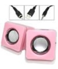 Pink Multimedia Mini Speaker for Apple computer ( Computer Speaker )