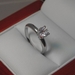 รูปย่อ 14k White Gold Engagement Solitaire Band Diamond Ring (1/4 ctw, G Color, SI2-I1 Clarity) รูปที่1