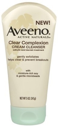 Aveeno Clear Complexion Cream Cleanser-5 oz (Pack of 4) ( Cleansers  )