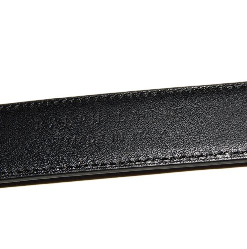 Polo Ralph Lauren Mens Leather Belt Black (100% Leather belt ) รูปที่ 4
