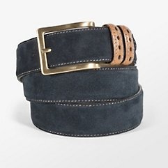 Italian Leather \ Suede Belt (leather belt ) รูปที่ 1