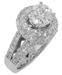 รูปย่อ 4.00 ct. TW Round Cut Diamond Engagement Ring in 14 kt. Pave Mount รูปที่2