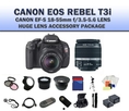 Review Canon EOS Rebel T3i Digital SLR with 18-55mm Lens + Huge Lens Accessory Package (Everything You Need)