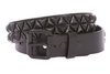 รูปย่อ Snap On Punk Rock Star Triangle Black Studded Leather Belt  รูปที่2