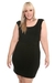 รูปย่อ Torrid Plus Size Black Pleated Key Hole Club Dress ( Torrid Night Out dress ) รูปที่2