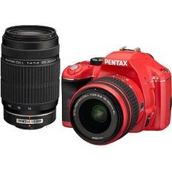 Review Pentax K-x Digital SLR Lens Kit w/ DA L 18-55mm and 55-300mm Lens (Red) รูปที่ 1