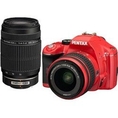 Review Pentax K-x Digital SLR Lens Kit w/ DA L 18-55mm and 55-300mm Lens (Red)