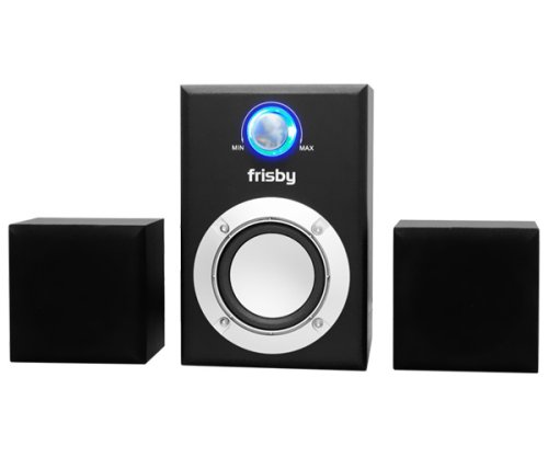 Frisby 1000 Watt 3 Pc Amplified Subwoofer Computer Mp3 Cd Laptop Speakers ( Frisby Computer Speaker ) รูปที่ 1