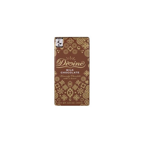 Divine Chocolate Milk Chocolate Fair Trade Bar (Economy Case Pack) 3.5 Oz (Pack of 10) ( Divine Chocolate Chocolate ) รูปที่ 1