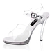 รูปย่อ 4 1/2 Inch Sexy Evening Show Women's High Heels Wurg Ankle Strap Sandal ( Ankle Strap Sandal ) รูปที่1