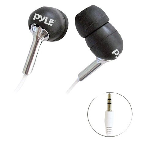 Pyle PIEH10B Ultra Slim Super Bass In-Ear Earbud Stereo Headphones for iPod/MP3/Any Media Player ( Black) ( Pyle Ear Bud Headphone ) รูปที่ 1